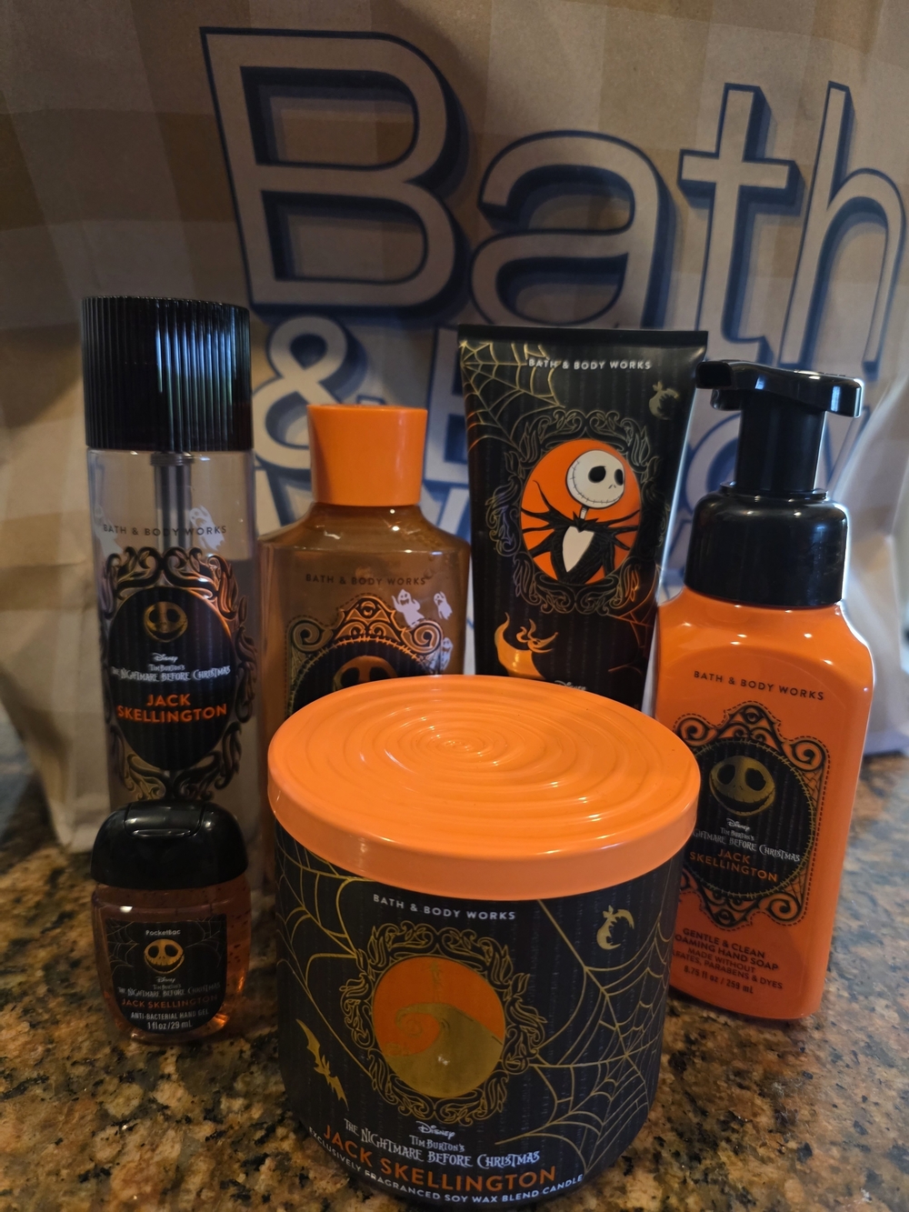 Bath & Body Works Nighmare Before Christmas Jack Skellington Bundle